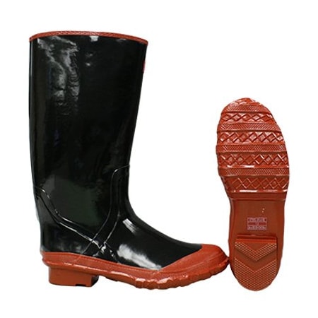 Safety Works Plain Toe Toe, 15" Height, Black, 6 2KP522106